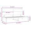 vidaXL Dagb&auml;dd utan madrass 80x200 cm massiv furu