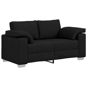 vidaXL Soffa Svart 160 x 80 x 82 cm tyg