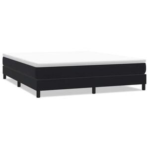 vidaXL Res&aring;rs&auml;ng utan madrass svart 180x220 cm sammet