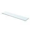 vidaXL Hyllplan 2 st glas genomskinlig 70x15 cm