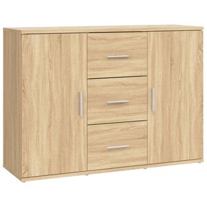 vidaXL Sk&auml;nk sonoma-ek 91x29,5x65 cm konstruerat tr&auml;