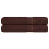 vidaXL Handdukar FROGN 2 st brun 100x200 cm 360 gsm
