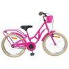 vidaXL Barncykel 20 Tum f&ouml;r 6-11 &aring;r gamla M&ouml;rkrosa