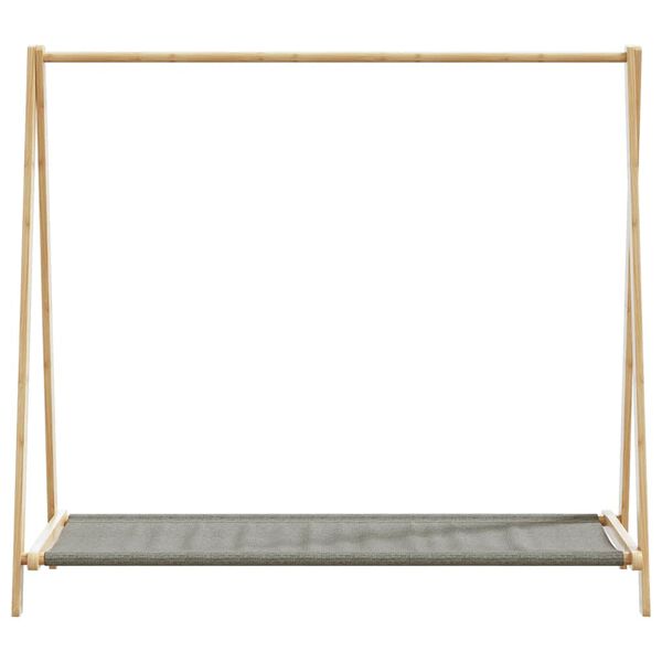 vidaXL Kl&auml;dst&auml;ll med hyllor 106x34x102 cm bambu