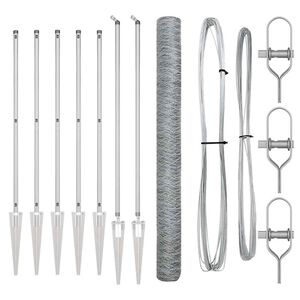 vidaXL St&auml;ngselstolpe Silver