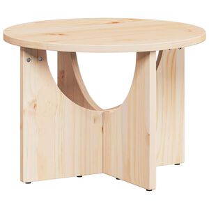 vidaXL Kaffeebord Naturf&auml;rg 50 x 50 x 35 cm Massiv furu