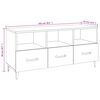 vidaXL Tv-bänk vit 102x35x50 cm konstruerat trä