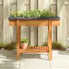 vidaXL Odlingslåda upphöjd 90x30x75 cm massivt akaciaträ