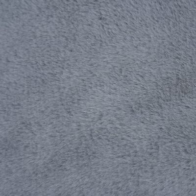 vidaXL Hundbädd grå 110,5x80,5x26 cm fleece med linnelook