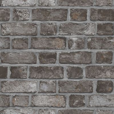 Noordwand Tapet Homestyle Brick Wall svart och grå