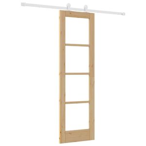 vidaXL Skjutd&ouml;rr ORKDAL Naturf&auml;rg 61 x 198,5 cm