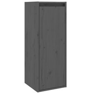 vidaXL V&auml;ggsk&aring;p gr&aring; 30x30x80 cm massiv furu