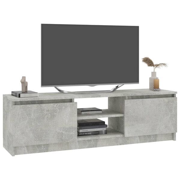 vidaXL Tv-b&auml;nk betonggr&aring; 120x30x35,5 cm konstruerat tr&auml;