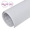 vidaXL Bilfoliering 2 st 3D vit 100x150 cm