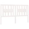 vidaXL S&auml;nggavel vit 146x4x100 cm massiv furu