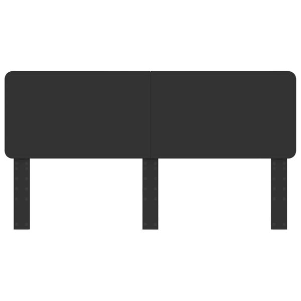 vidaXL Huvudgavel Svart Ek 200 cm Konstruerat tr&auml;