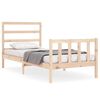 vidaXL S&auml;ngram utan madrass 90x190 cm massiv furu