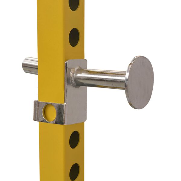 vidaXL Träningsstation 140x145x214 cm gul och svart