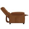 vidaXL Reclinerf&aring;t&ouml;lj brun mikrofibertyg