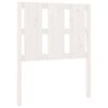 vidaXL S&auml;nggavel vit 80,5x4x100 cm massiv furu