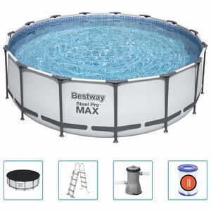 Bestway Pool Steel Pro MAX rund med tillbeh&ouml;r 457x122 cm