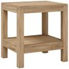 vidaXL Sidobord f&ouml;r badrum 45x35x45 cm massiv teak
