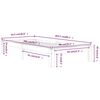 vidaXL S&auml;ngram massiv furu 90x200 cm