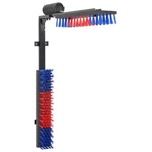 vidaXL Kossborstar Justerbar R&ouml;d och bl&aring; 84 x 10 x 91 cm PVC