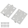 vidaXL G&aring;ngj&auml;rn 2 st Silver 50 x 38 x 1,3 mm St&aring;l