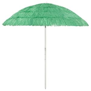 vidaXL Strandparasoll Hawaii gr&ouml;n 240 cm