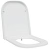 vidaXL Toalettstol Vit 47,5 x 35 x 3,6 cm Duroplast