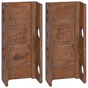 vidaXL Hylla Brun 24 x 13 x 54 cm Massivt mahognytr&auml;
