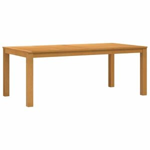 vidaXL Matbord 200 x 100 x 75 cm Massivt Ektr&auml; Naturlig Rektangul&auml;r