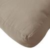 vidaXL Palldyna taupe 70x70x12 cm tyg
