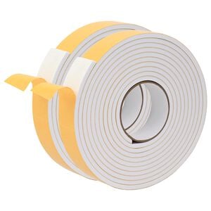 vidaXL Sj&auml;lvh&auml;ftande skumtape 2 st Vit 30mm x 5m CR skum