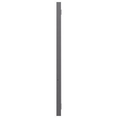 vidaXL Badrumsspegel grå högglans 80x1,5x37 cm spånskiva