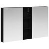vidaXL Badrumssk&aring;psset 3 st 100 x 10,5 x 60,5 cm Konstruerat tr&auml;