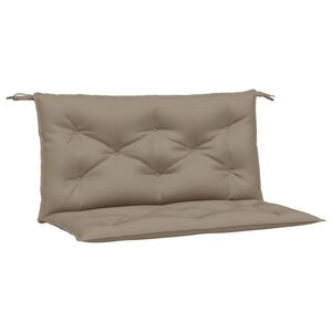 vidaXL B&auml;nkdynor f&ouml;r tr&auml;dg&aring;rden 2st taupe 100x50x7cm oxfordtyg