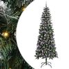 vidaXL Konstgjord julgran Gr&ouml;n 240 cm PVC, plast och st&aring;l