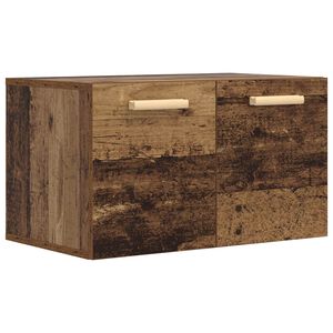 vidaXL V&auml;ggsk&aring;p Gammalt tr&auml; 60 x 36,5 x 35 cm Konstruerat tr&auml;