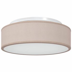 vidaXL Taklampa med str&aring;lkastare Taupe 38 x 38 x 13,5 cm tyg
