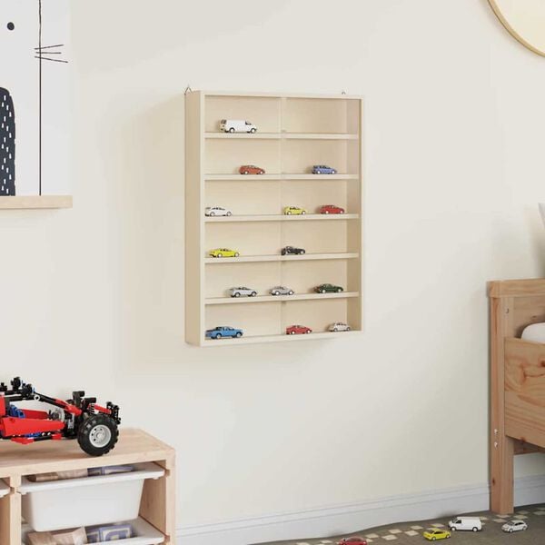 vidaXL Trähylla för samlarföremål Övrigt Brun 40 x 8,5 x 54 cm Plywood