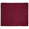 vidaXL Faux Kaninp&auml;ls Filt Bordeaux R&ouml;d 220 x 240 cm Polyester