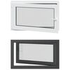 vidaXL Tilt & Turn K&auml;llarf&ouml;nster RISOR 100 x 70 cm PVC och glas