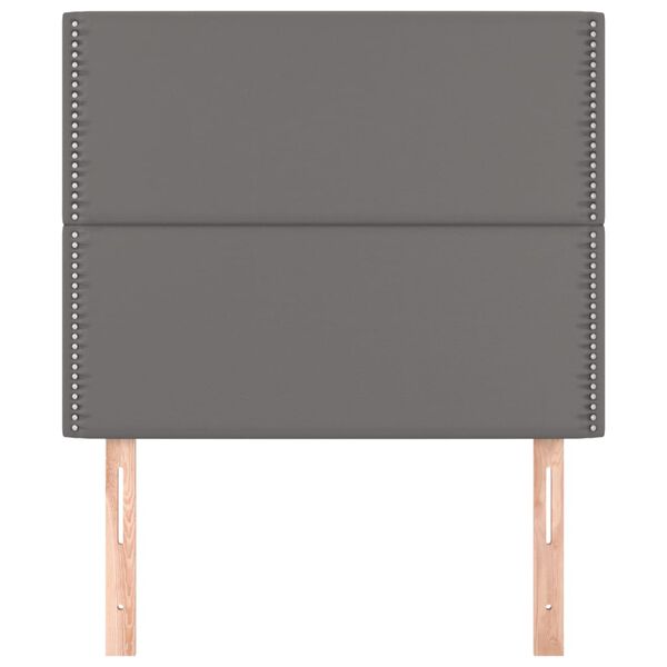 vidaXL S&auml;nggavel gr&aring; 100x5x118/128 cm konstl&auml;der