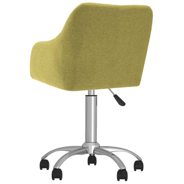 vidaXL Snurrbar matstol gr&ouml;n tyg