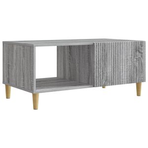 vidaXL Kaffeebord Gr&aring; sonoma-ek 90 x 50 x 40 cm Konstruerat tr&auml;
