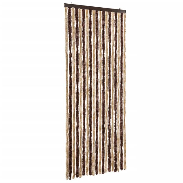 vidaXL Insektsdraperi beige och ljusbrun 56x185 cm chenille