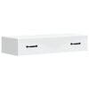 vidaXL V&auml;ggmonterad sidobord Vit 87,5 x 34,5 x 17 cm Konstruerat tr&auml;
