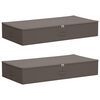 vidaXL F&ouml;rvaringsl&aring;da 2 pcs Gr&aring; 90 x 48 x 15 cm Non-woven tyg